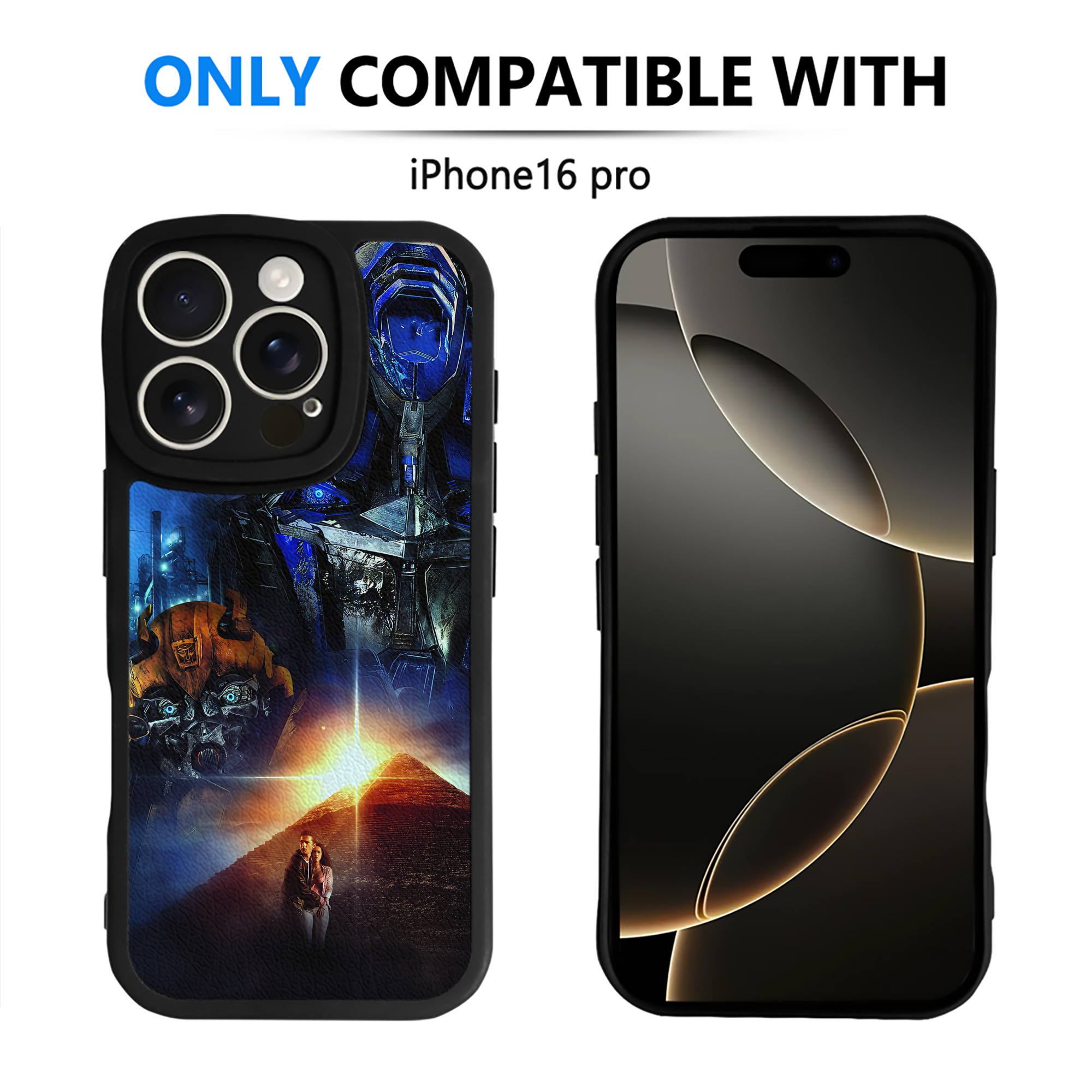 （画像用） Transformers トランスフォーマー 【iPhone 16シリーズ対応】シリコンスマホケース（レザー調） 材質：シリコン